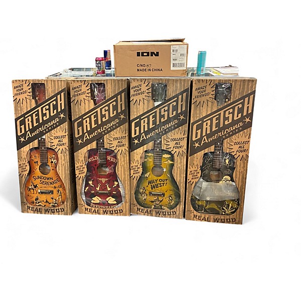 Used 2007 Gretsch Guitars Americana Series G4530 "Wild West Sweethearts" Red Acoustic Guitar