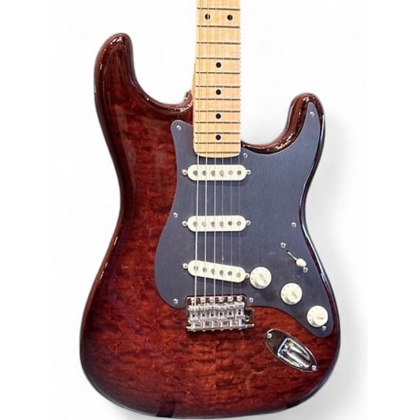 Used 2017 Fender JASON SMITH MASTER BUILT STRAT QUILT TOP BURST Solid Body Electric Guitar