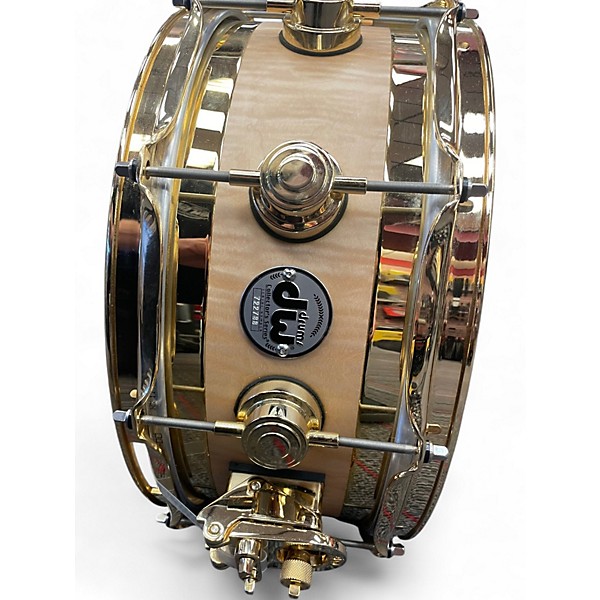 Used DW 14in collectors edge snare drum natural satin oil w/gold hdw Natural Drum