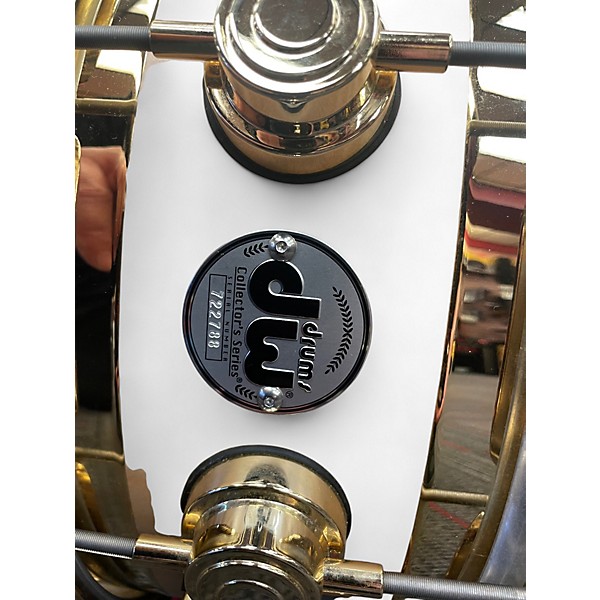 Used DW 14in collectors edge snare drum natural satin oil w/gold hdw Natural Drum
