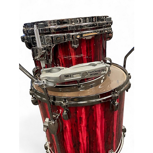 Used TAMA 3 Piece Starclassic Performer Crimson Red Waterfall Drum Kit