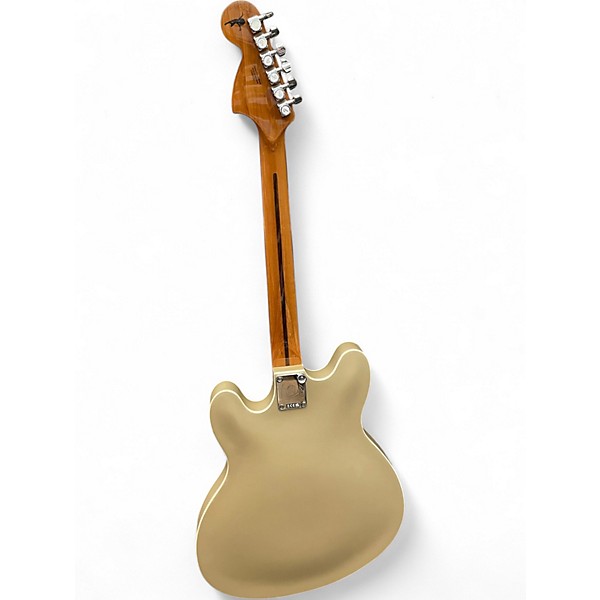 Used Fender Tom DeLonge Starcaster  Gold Hollow Body Electric Guitar