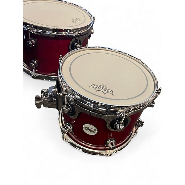 Used DW 5 Piece DESIGN SERIES FREQUENT FLYER Maraschino Cherry Drum Kit