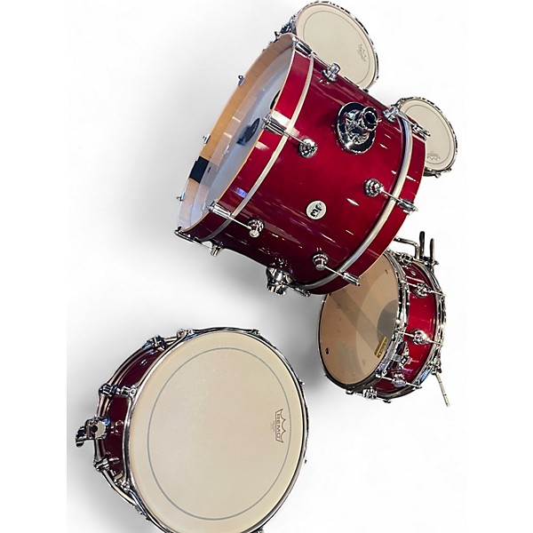 Used DW 5 Piece DESIGN SERIES FREQUENT FLYER Maraschino Cherry Drum Kit