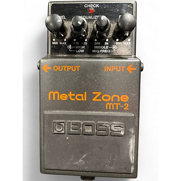 Used BOSS MT2 Metal Zone Distortion Effect Pedal