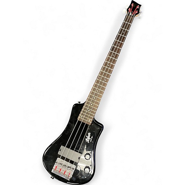 Used Hofner HCT-SHB SHORTY TRAVEL BASS Black Electric Bass Guitar