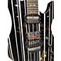 Used Schecter Guitar Research Synyster Gates Signature Custom S Black and Silver Solid Body Electric Guitar