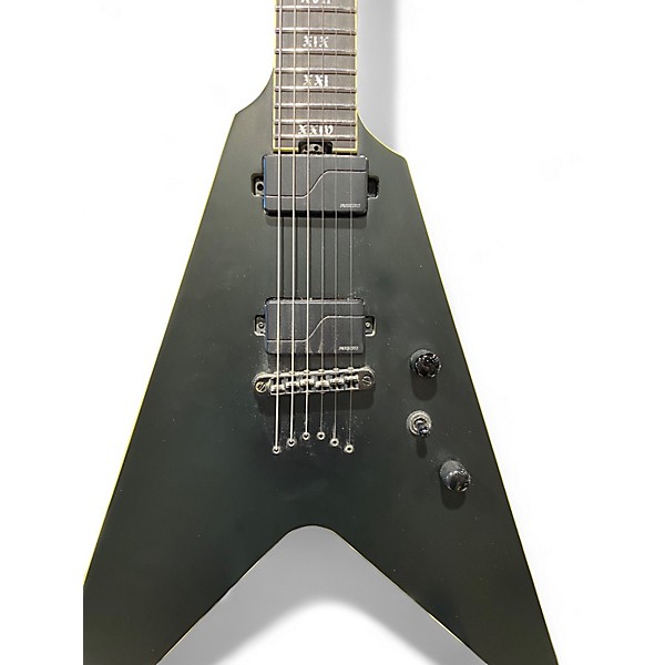 Used Schecter Guitar Research V1 SLS EVIL TWIN Black Solid Body Electric Guitar