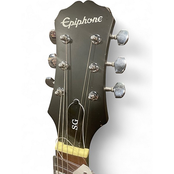 Used Epiphone SG Standard Black Solid Body Electric Guitar