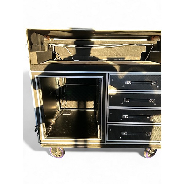 Used ProX 12 RU DUAL-TABLE CASE AND MIXING CONSOLE WORKSTATION Rackmount Case