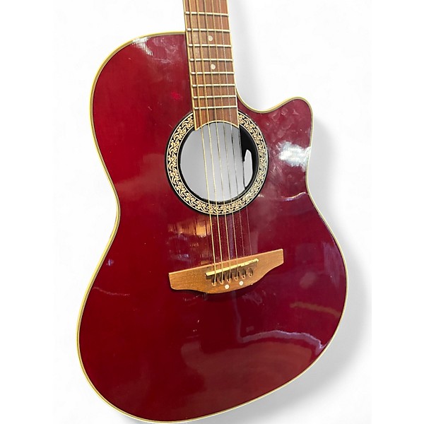 Used Ovation GC057M-5 Celebrity Black Cherry Acoustic Electric Guitar