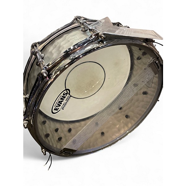 Used TAMA 14X5.5 SLP VINTAGE HAMMERED STEEL SNARE STEEL Drum