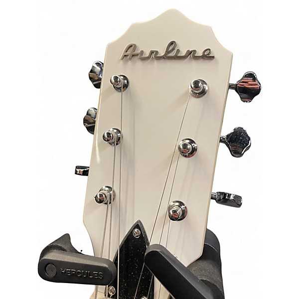 Used Eastwood Airline Tuxedo black and white Solid Body Electric Guitar