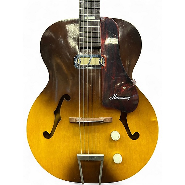 Vintage 1965 Harmony H39 Hollywood Sunburst Hollow Body Electric Guitar