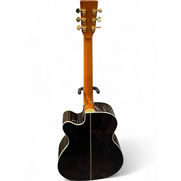 Used Zager zad-80CE OM/N Natural Acoustic Electric Guitar