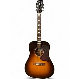 Used Gibson Custom Shop Hummingbird Pro 12 String Vintage Sunburst 12 String Acoustic Electric Guitar