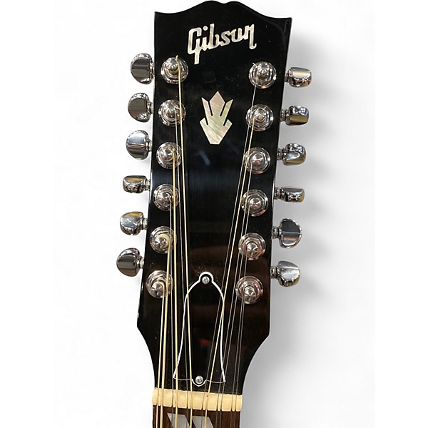 Used Gibson Custom Shop Hummingbird Pro 12 String Vintage Sunburst 12 String Acoustic Electric Guitar