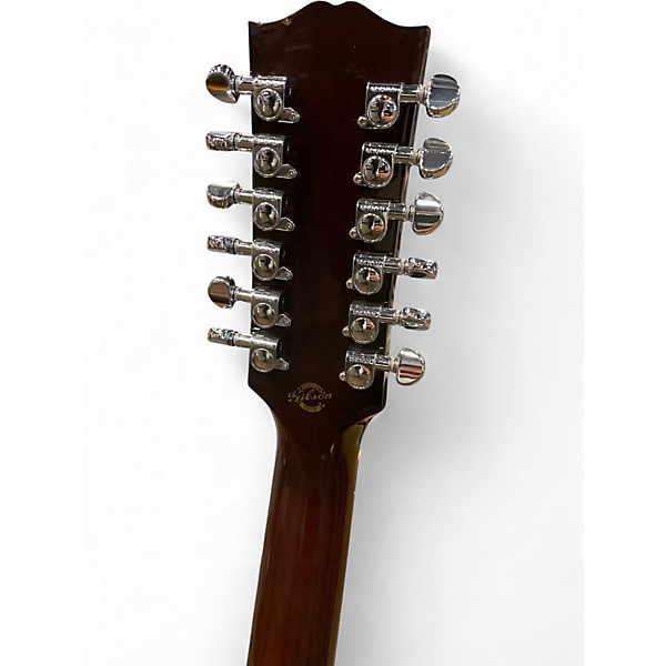 Used Gibson Custom Shop Hummingbird Pro 12 String Vintage Sunburst 12 String Acoustic Electric Guitar