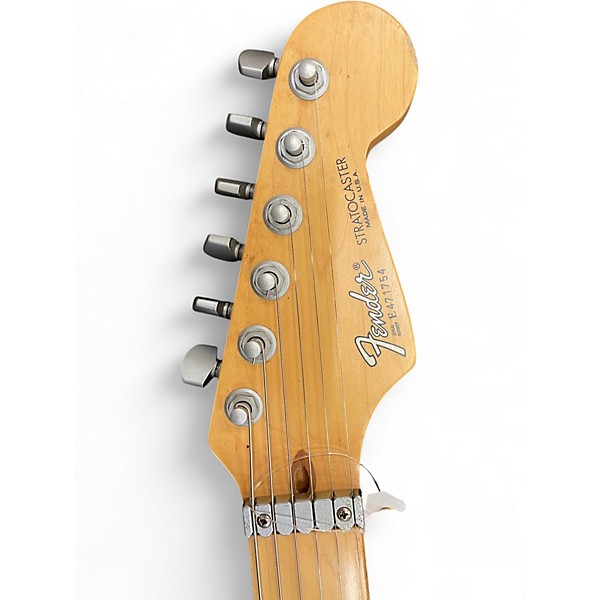 Vintage 1988 Fender Deluxe Plus Stratocaster Bahama Green Solid Body Electric Guitar