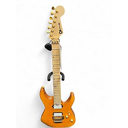 Used Charvel Pro-Mod DK24 HH FR Mahogany Dark Amber Solid Body Electric Guitar