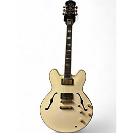 Used Epiphone Sheraton White Hollow Body Electric Guitar
