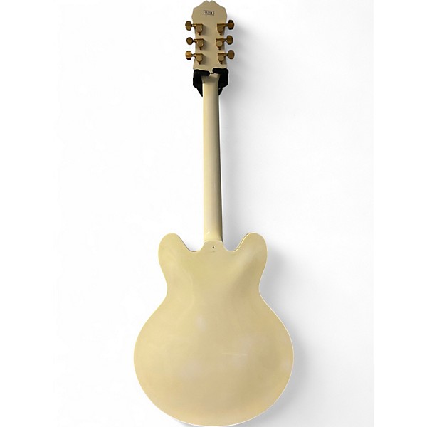 Used Epiphone Sheraton White Hollow Body Electric Guitar