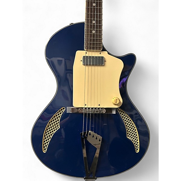 Used Eastwood wandre Blue Hollow Body Electric Guitar