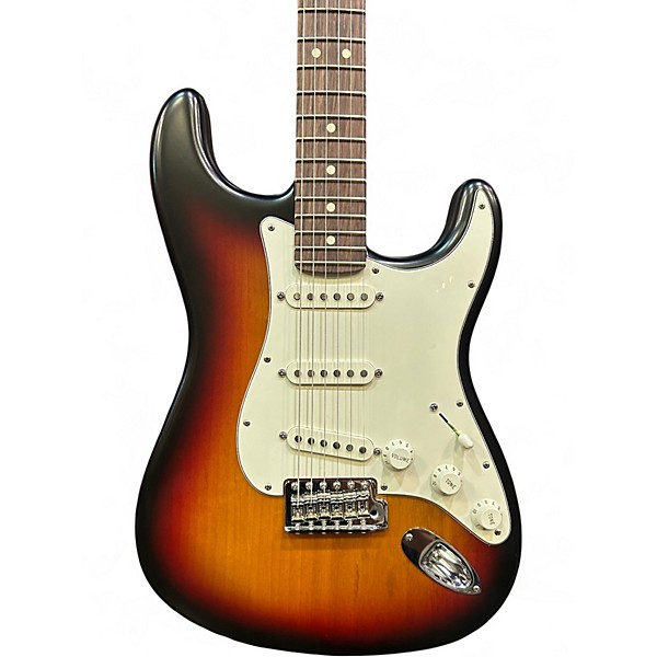 Used Fender Highway One Stratocaster 3 Color Sunburst Solid Body Electric Guitar
