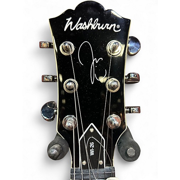 Used Washburn WI-26 Black Solid Body Electric Guitar