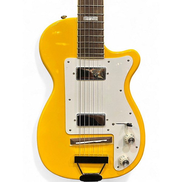 Used Eastwood Airline h44 Yellow Solid Body Electric Guitar