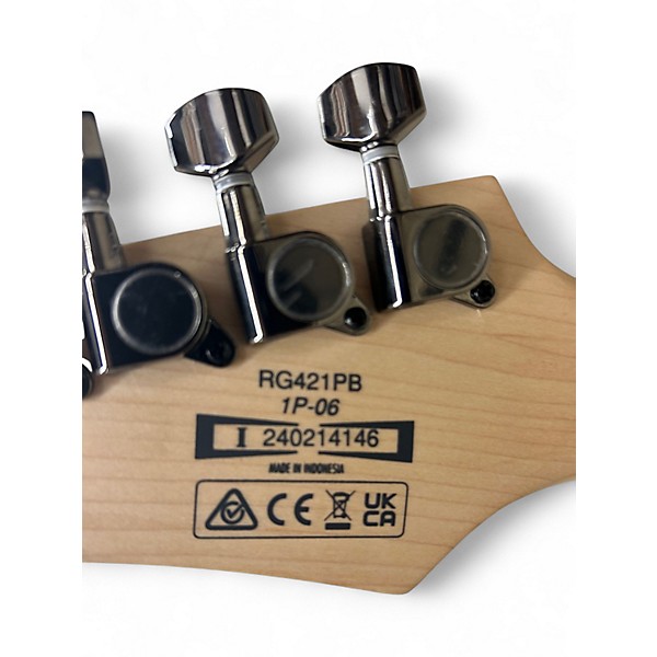 Used Ibanez RG421PB Tropical Turquoise Solid Body Electric Guitar