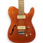 Used Chapman ML3 Pro Traditional Semi Hollowbody Orange Sparkle Hollow Body Electric Guitar