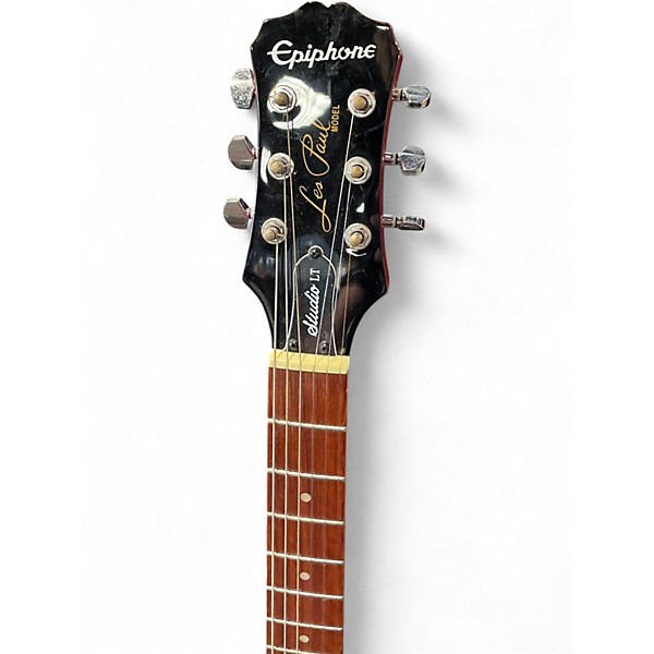 Used Epiphone Les Paul Studio Deluxe II Cherry Sunburst Solid Body Electric Guitar