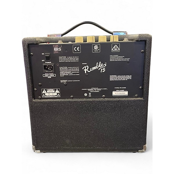 Used Fender Rumble 15 15W 1X8 Bass Combo Amp