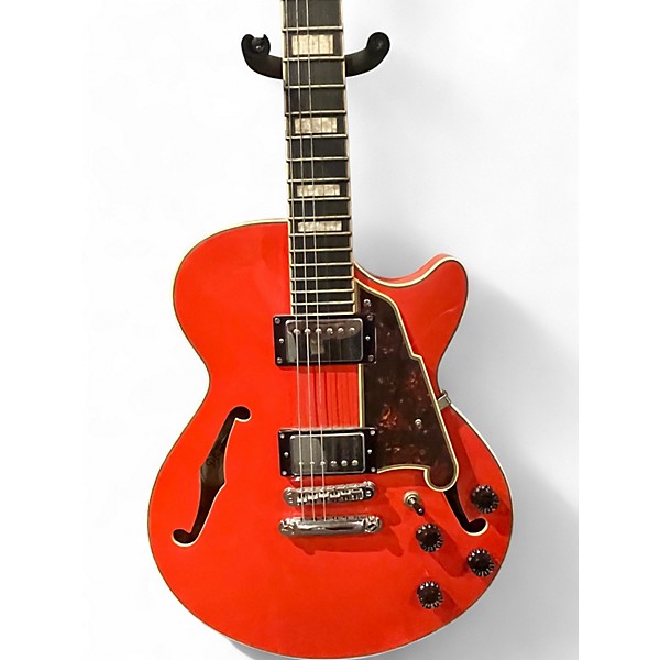 Used D'Angelico Premier Series SS Fiesta Red Hollow Body Electric Guitar