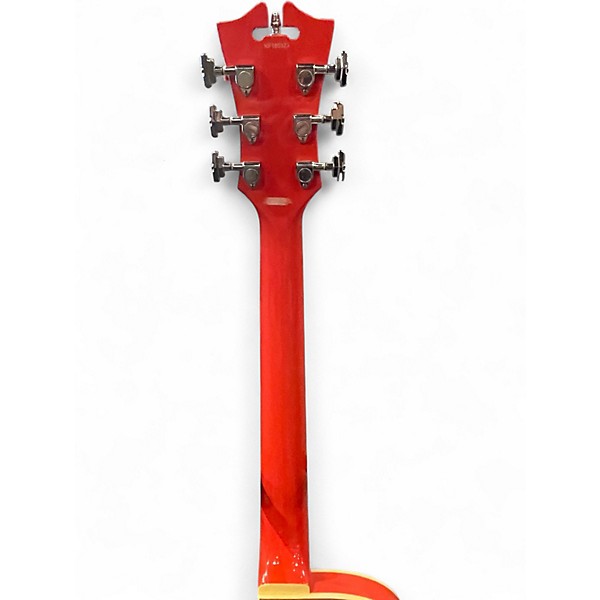 Used D'Angelico Premier Series SS Fiesta Red Hollow Body Electric Guitar