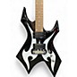 Used B.C. Rich WARLOCK BRONZE SERIES "TRIBAL FLAME" BLACK Solid Body Electric Guitar