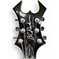 Used B.C. Rich WARLOCK BRONZE SERIES "TRIBAL FLAME" BLACK Solid Body Electric Guitar