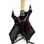 Used B.C. Rich WARLOCK BRONZE SERIES "TRIBAL FLAME" BLACK Solid Body Electric Guitar