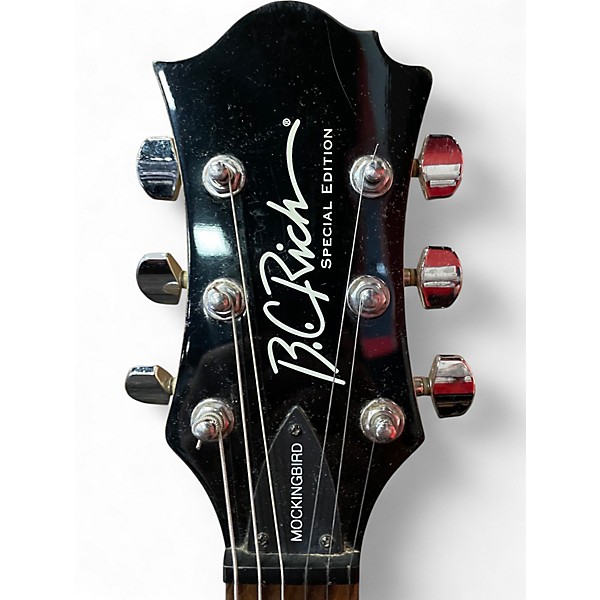 Used B.C. Rich MOCKINGBIRD SPECIAL EDITION "EVIL EDGE" BLACK Solid Body Electric Guitar