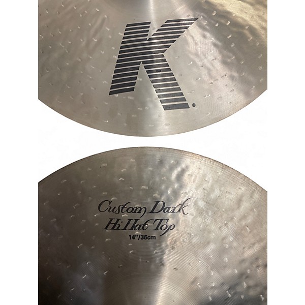 Used Zildjian 14in K Custom Dark Hi Hat Pair Cymbal