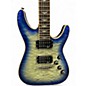 Used Schecter Guitar Research Omen Extreme 6 Ocean Blue Burst Solid Body Electric Guitar