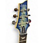 Used Schecter Guitar Research Omen Extreme 6 Ocean Blue Burst Solid Body Electric Guitar