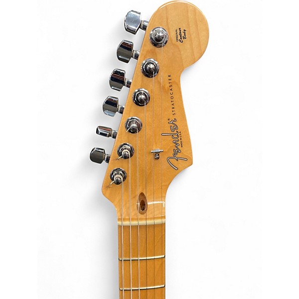 Used Fender American Standard Stratocaster Olympic White Solid Body Electric Guitar