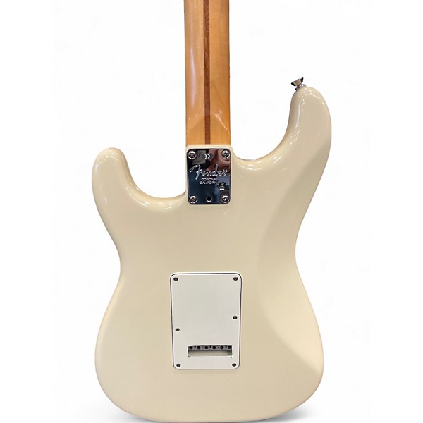 Used Fender American Standard Stratocaster Olympic White Solid Body Electric Guitar