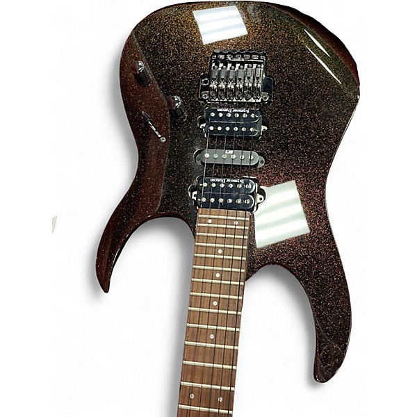 Used Ibanez RG1570 Prestige Yellow Sparkle Solid Body Electric Guitar