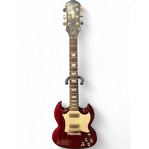 Used Epiphone SG Candy Apple Red Solid Body Electric Guitar