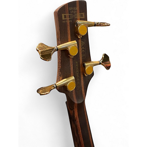 Used Ibanez SR1300 Natural Electric Bass Guitar