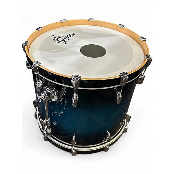Used Gretsch Drums 5 Piece Renown Gloss Antique Blue Burst Drum Kit