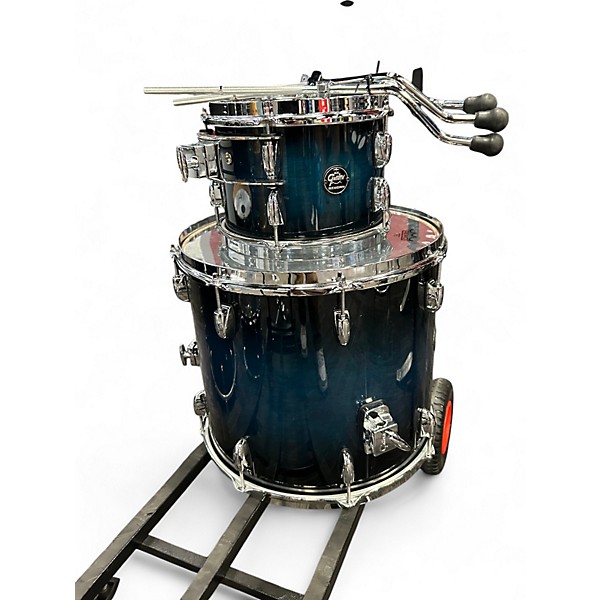 Used Gretsch Drums 5 Piece Renown Gloss Antique Blue Burst Drum Kit